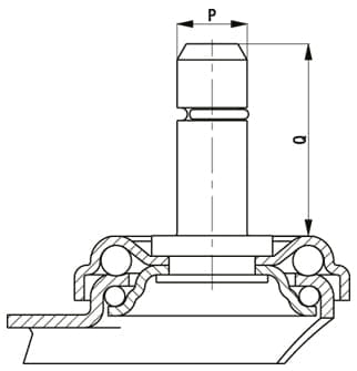 Drawing – plug-in pin